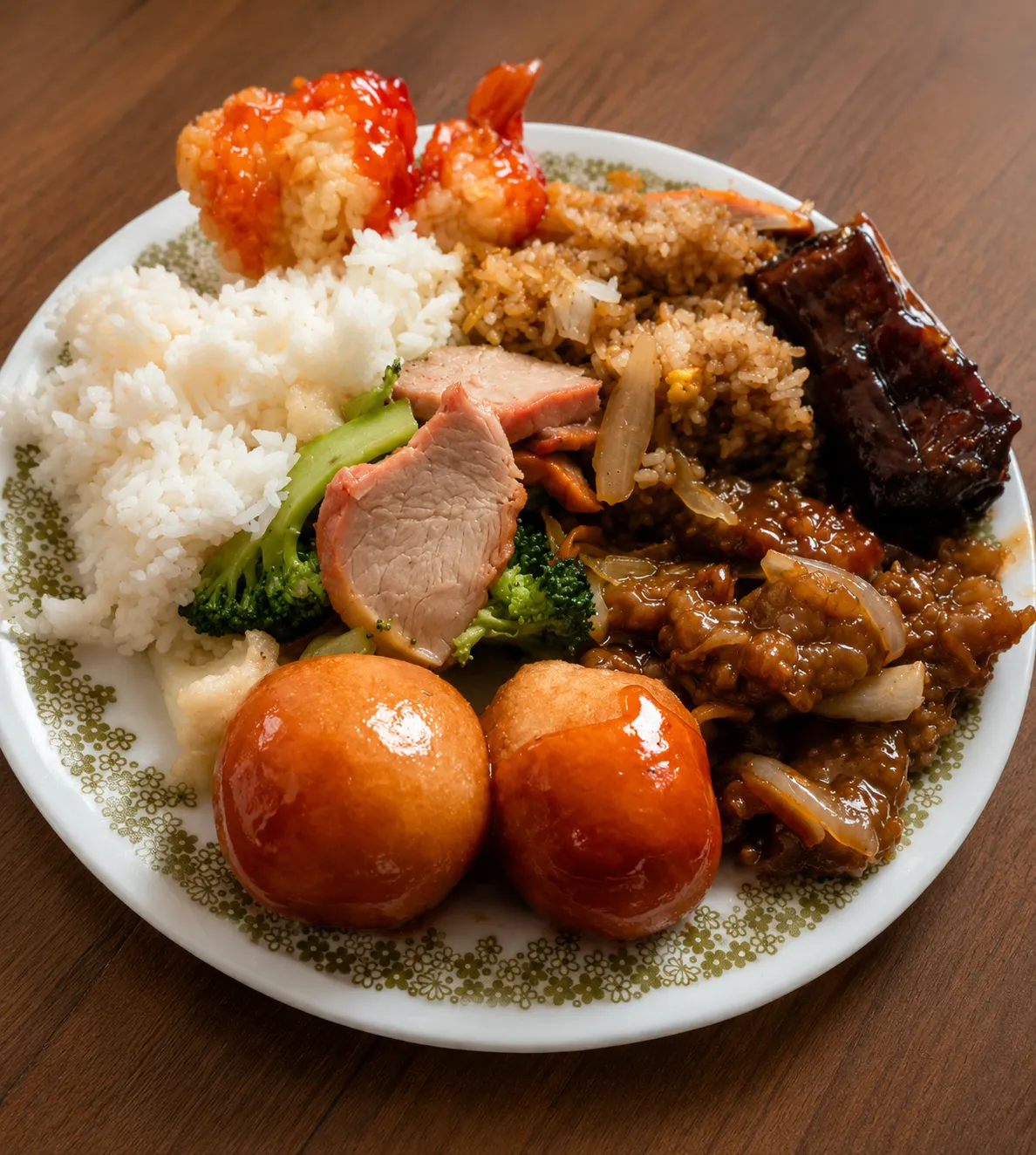 Table spread of freshly made dishes at Hi-Ball Restaurant, a Chinese and Cantonese restaurant at 421 Academy Rd in Winnipeg
