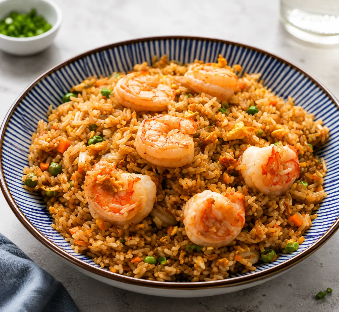 Shrimp fried rice from Hi-Ball Restaurant, Chinese takeout on Academy Road in Winnipeg